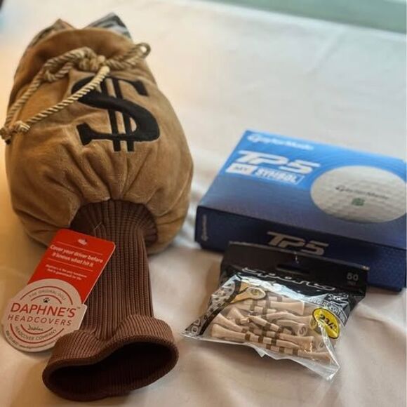Titleist Other - NWT-Golf Sport Accessories, Money Theme, Taylor Made Balls, Tee’s & Club Cover